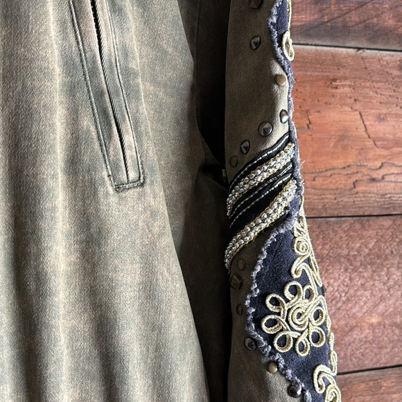 free people golden quills military parka - Picture 5 of 14